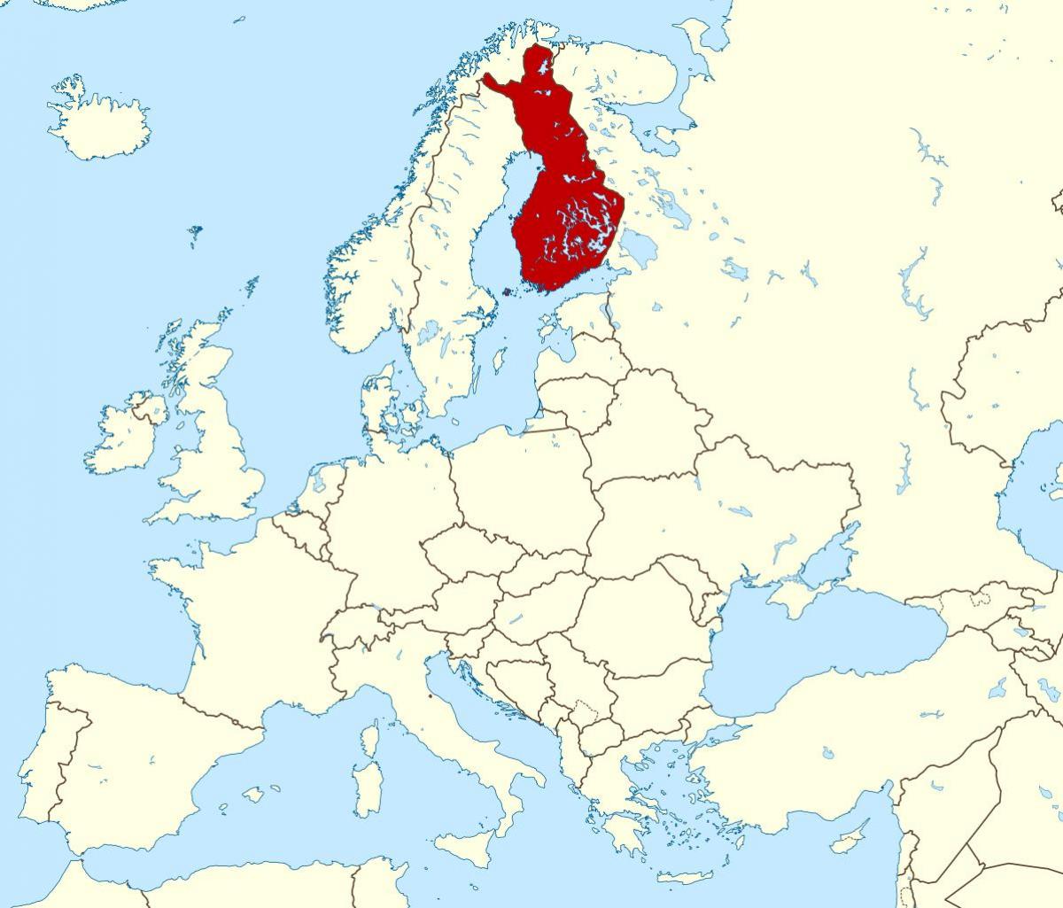 mapa světa ukazuje, Finsko