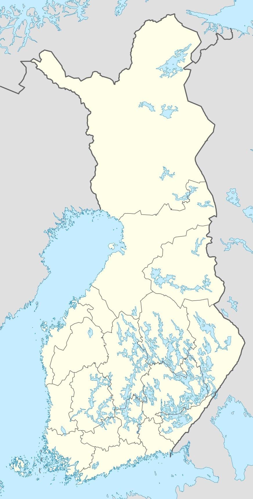 Finsko mapa umístění
