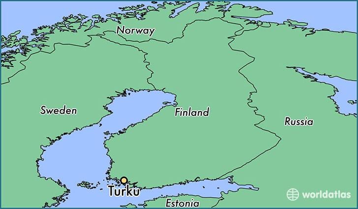 Mapa turku, Finsko