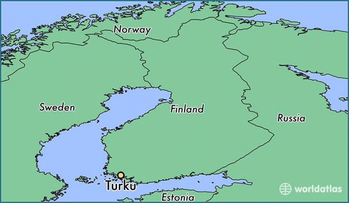 Mapa turku, Finsko