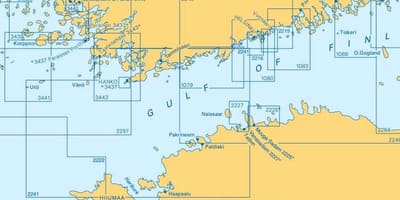 Mapa gulf of Finland