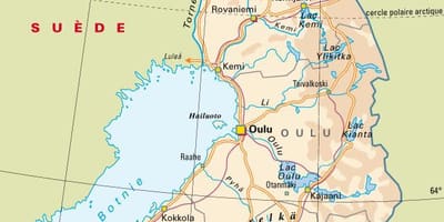 Mapa Finska národní parky