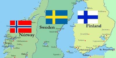 Finsko v mapě světa