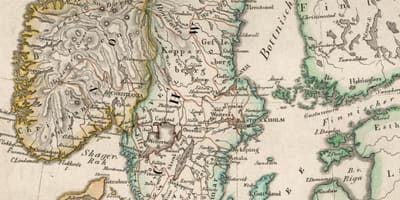 Mapa staré Finsko