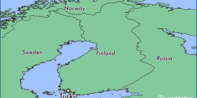Mapa turku, Finsko